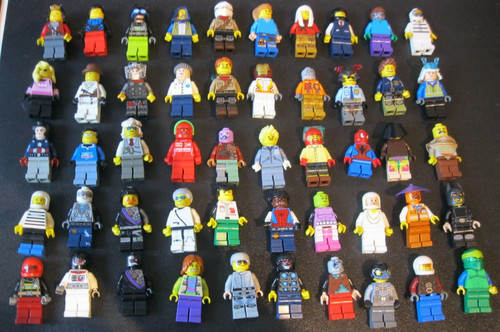 Minifigure assortite tutti - 50,